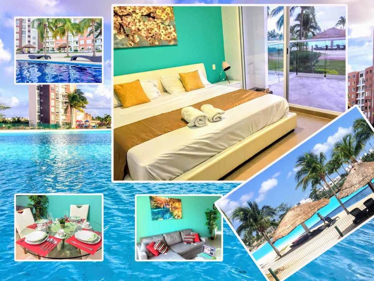 קנקון Escape Al Caribe Con Una Vista Impresionante En Pilarita'S Dream Lagoons מראה חיצוני תמונה